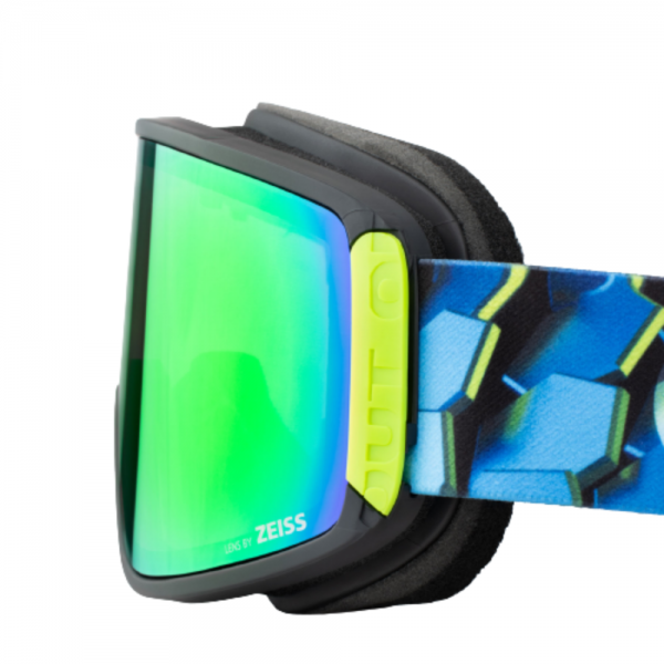 OUT OF SHIFT HEXAGON GREEN MCI MASCHERA SNOWBOARD