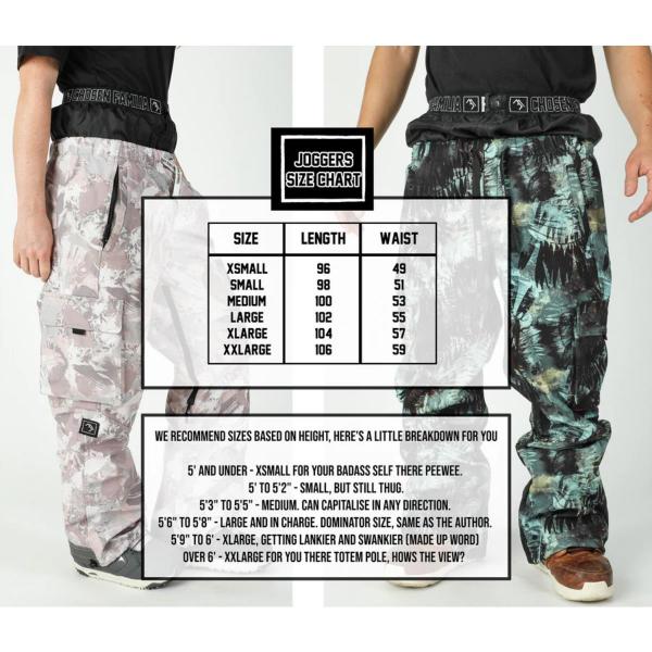 BRETHREN ACCESS CARGO CRIPTO CAMO/BLUE CAMO PANTALONI SNOWBOARD