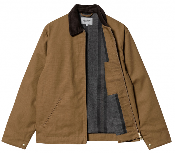 CARHARTT WIP DETROIT JACKET HAMILTON BROWN