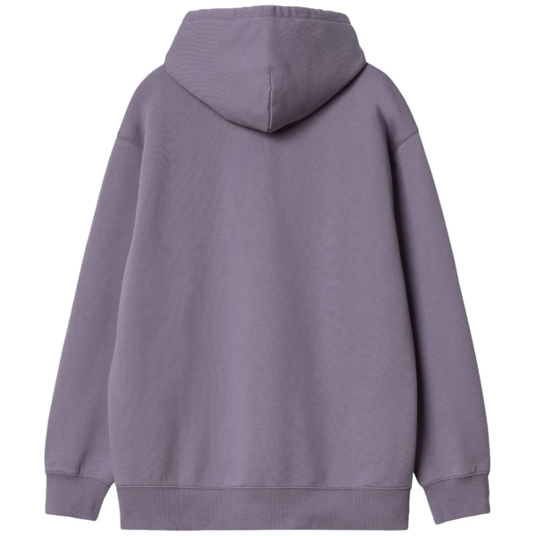 CARHARTT WIP HOODED SWEAT GLASSY PURPLE/DISCOVERY GREEN