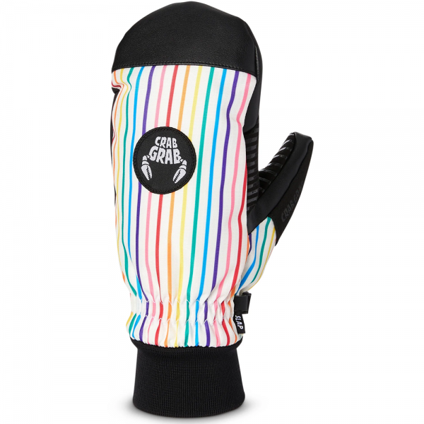 CRAB GRAB SLAP MITT RAINBOW STRIPE GUANTI SNOWBOARD