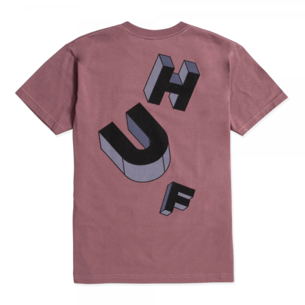 HUF ABECEDARIAN MAUVE T-SHIRT