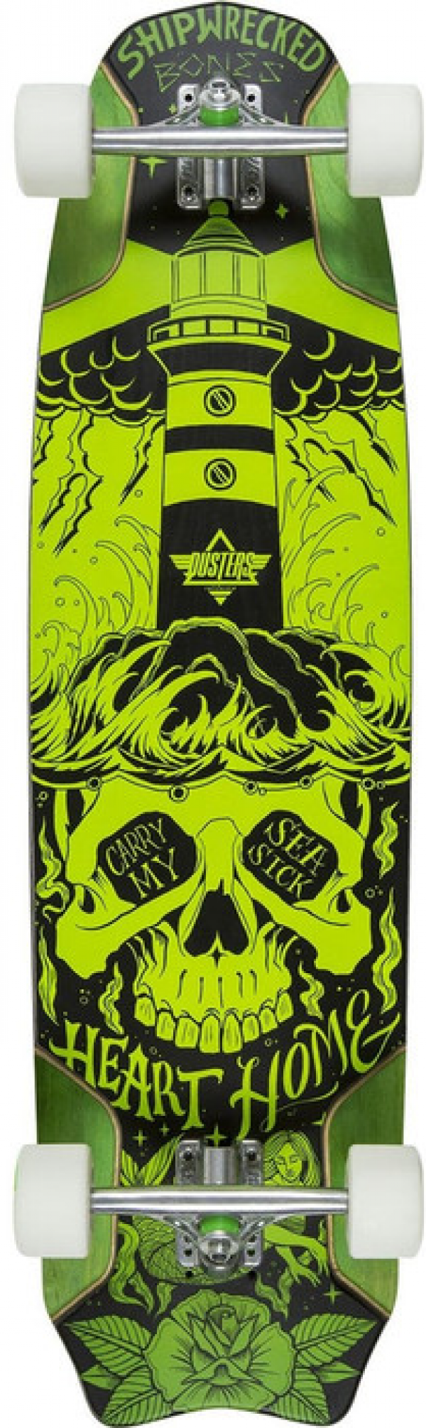 Longboard Completo DUSTERS Bones Green 38