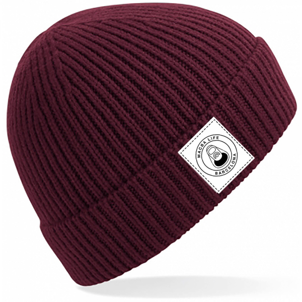 MACBA OG LOGO BEANIE BORGUNDY CAPPELLO