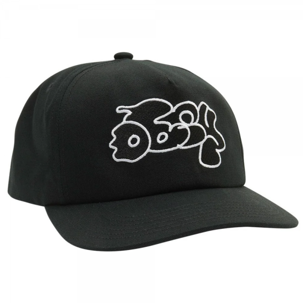 OBEY BUBBLE 5 PANEL SNAPBACK BLACK CAPPELLO