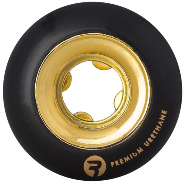 RICTA CHROME CORE BLACK GOLD 53mm - 99a RUOTE SKATEBOARD