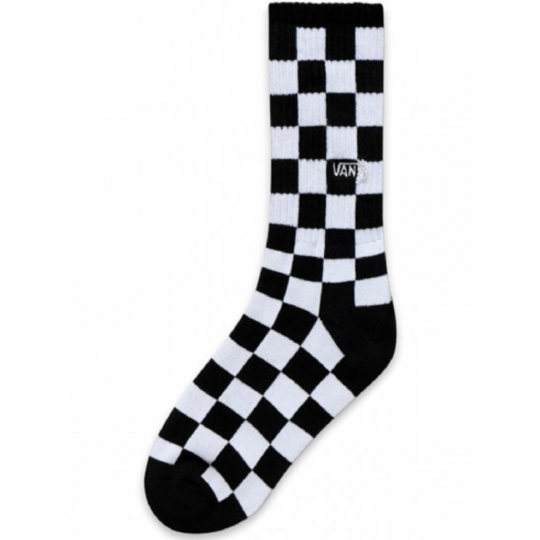 VANS CHECKERBOARD CREW BLACK/WHITE CHECK CALZINI BAMBINO