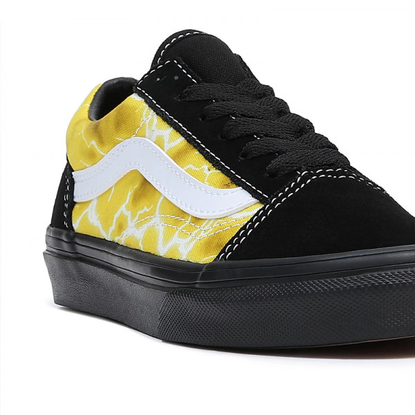 VANS UY OLD SKOOL GLOW LIGHTNING BLACK/YELLOW SCARPE BAMBINO