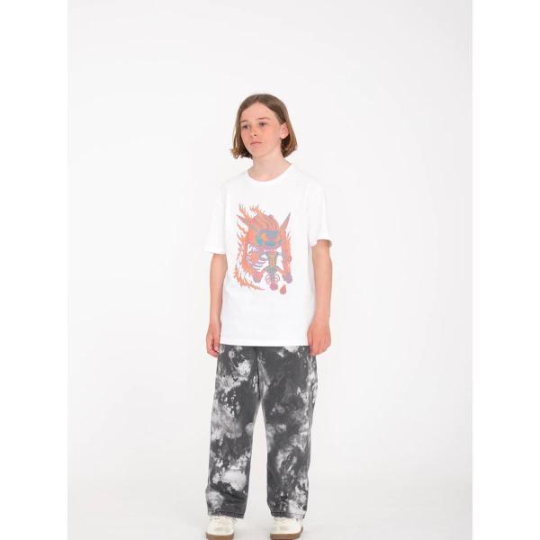 VOLCOM TETSUNORI 1 WHITE T-SHIRT BAMBINO