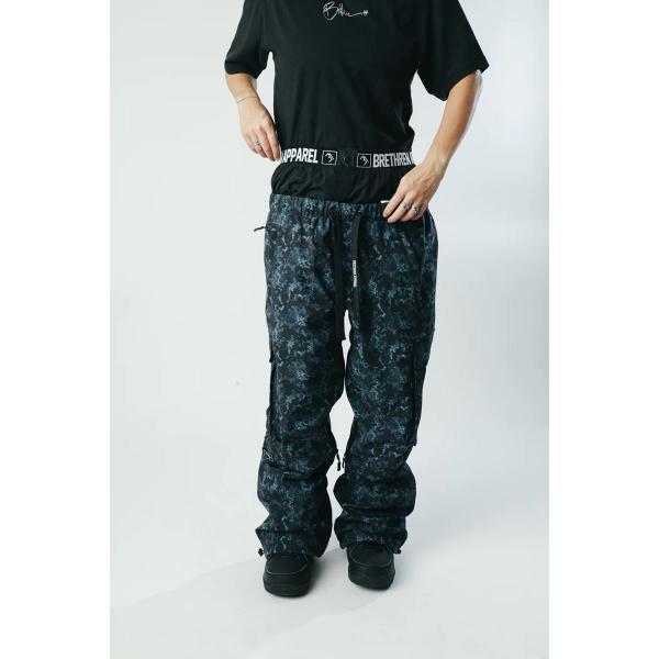 BRETHREN ACCESS CARGO CRIPTO CAMO/BLUE CAMO PANTALONI SNOWBOARD