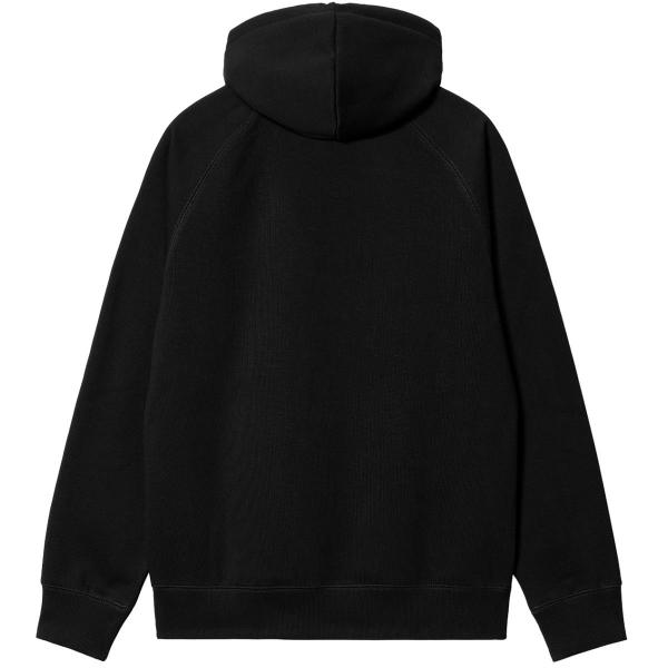 CARHARTT WIP HOODED CHASE SWEATSHIRT BLACK/GOLD