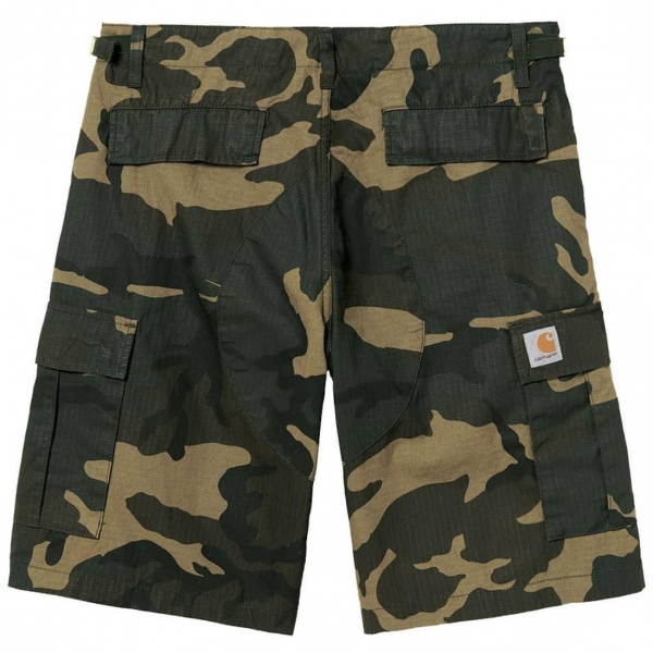 CARHARTT WIP REGULAR CARGO CAMO LAUREL SHORTS