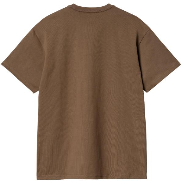 CARHARTT WIP S/S CHASE CHOCOLATE/GOLD T-SHIRT