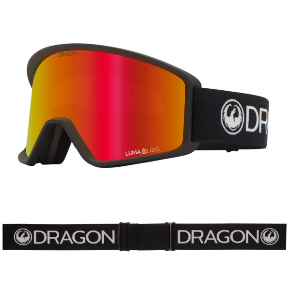 DRAGON DX3 OTG BLACK/RED ION MASCHERA SNOWBOARD BAMBINO