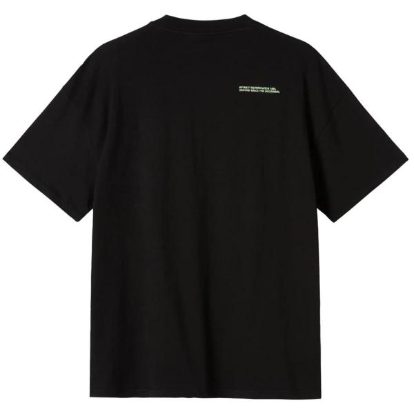 FUNKY LOGO EMBROIDERY BLACK T-SHIRT