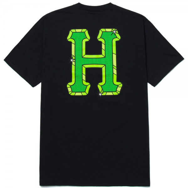 HUF AMAZING H  BLACK T-SHIRT