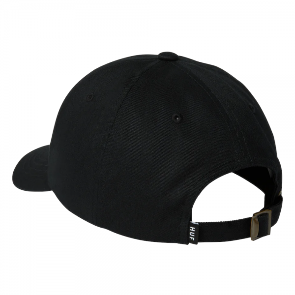 HUF SET OG CV 6 PANEL HAT BLACK CAPPELLO