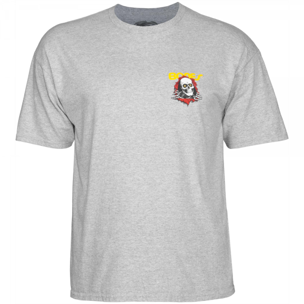 POWELL PERALTA RIPPER GREY MELANGE T-SHIRT