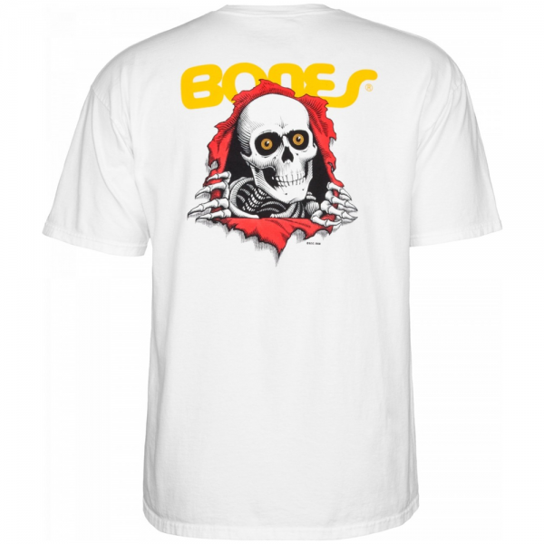 POWELL PERALTA RIPPER SUPPORT WHITE T-SHIRT