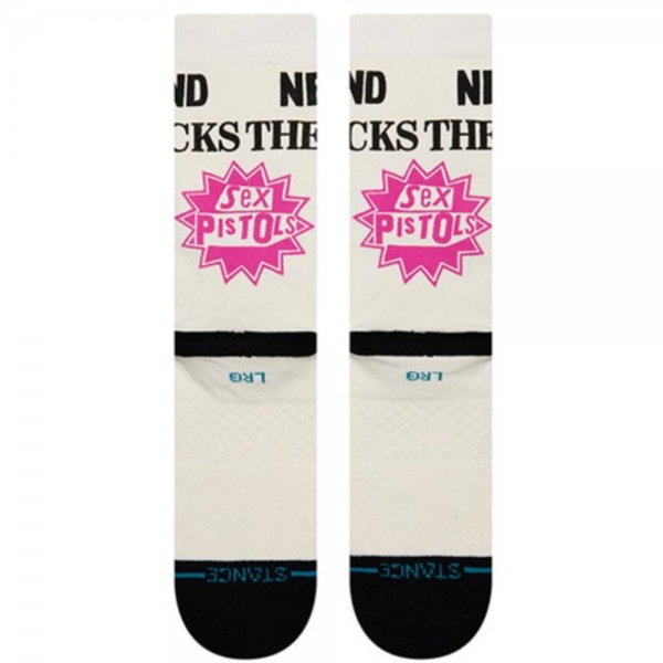 STANCE x SEX PISTOLS BOLLOCKS OFF WHITE CALZINI