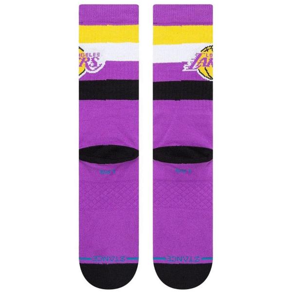 STANCE LAKERS ST CREW PURPLE CALZINI