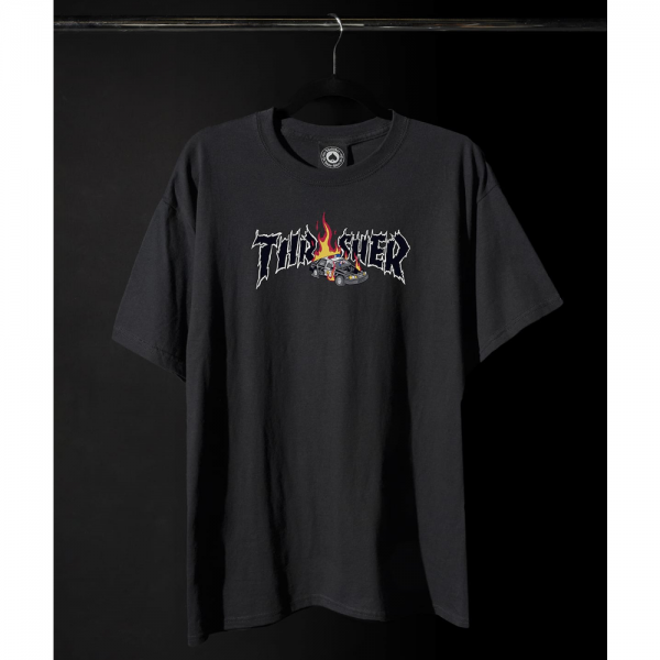 THRASHER COP CAR BLACK T-SHIRT