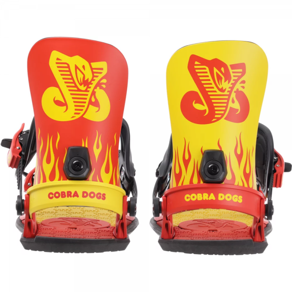 UNION CUSTOM HOUSE COBRA DOGS YELLOW RED ATTACCHI SNOWBOARD