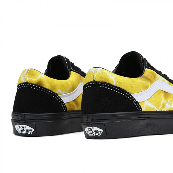 VANS UY OLD SKOOL GLOW LIGHTNING BLACK/YELLOW SCARPE BAMBINO