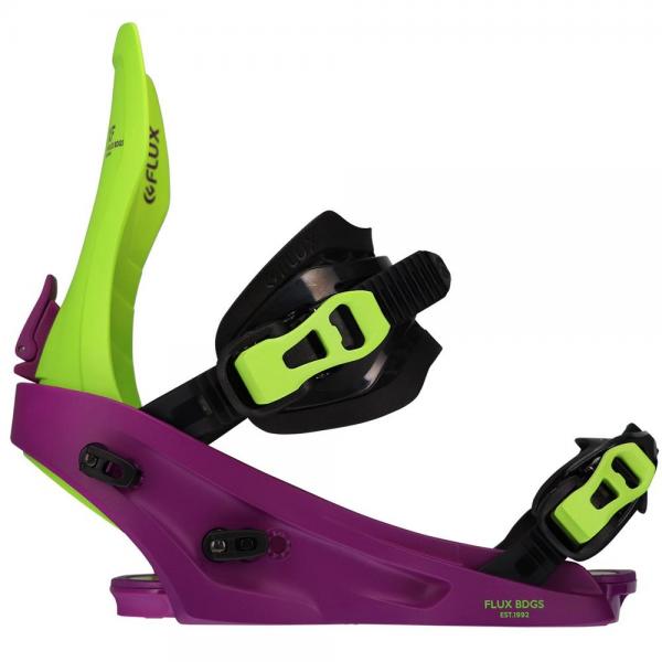 FLUX XF PURPLE/GREEN ATTACCHI SNOWBOARD