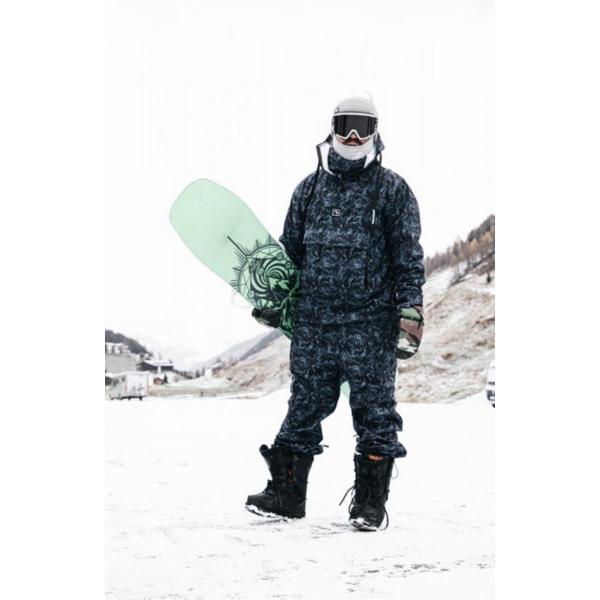 BRETHREN ACCESS ANORAK - CRIPTO CAMO/BLUE CAMO GIACCA SNOWBOARD