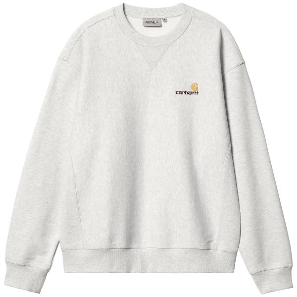 CARHARTT WIP AMERICAN SCRIPT SWEATSHIRT ASH HEATHER