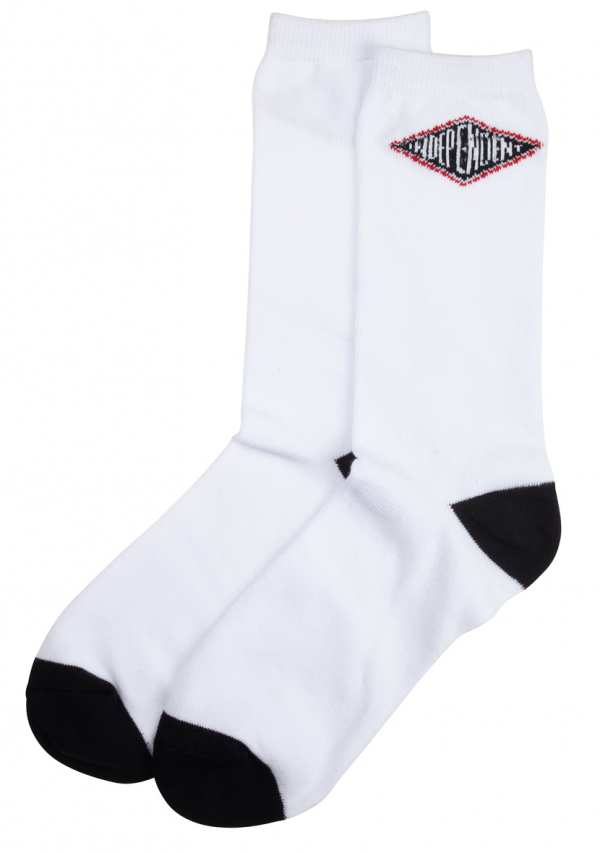 INDEPENDENT SUMMIT SOCKS (2 PAIR PACK) WHITE/BLACK CALZINI