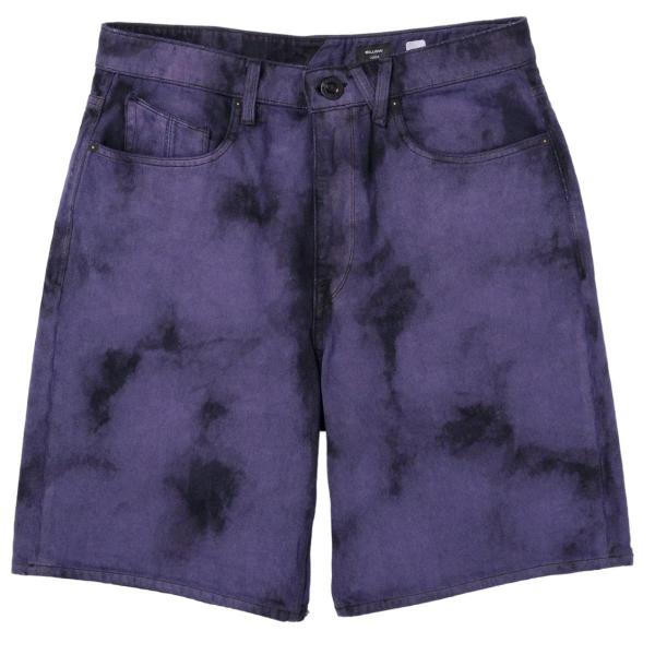 VOLCOM BILLOW DENIM DEEP PURPLE SHORTS