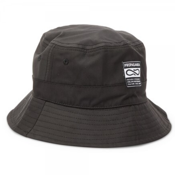 PROPAGANDA BUCKET HAT BLACK CAPPELLO