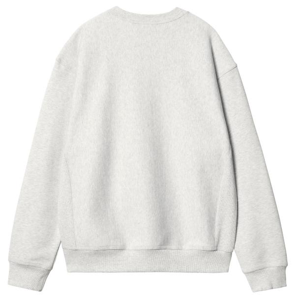 CARHARTT WIP AMERICAN SCRIPT SWEATSHIRT ASH HEATHER