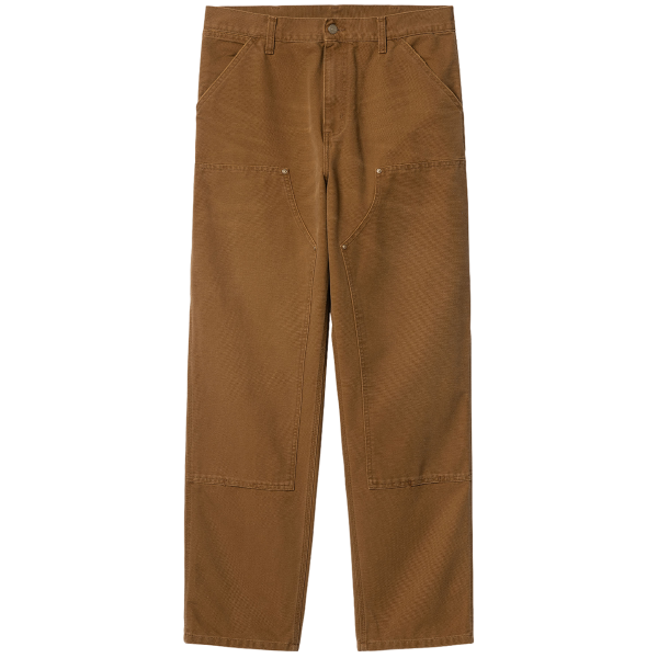 CARHARTT WIP DOUBLE KNEE PANT DEEP H BROWN (AGED CANVAS)