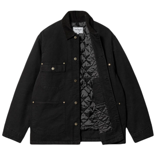 CARHARTT WIP OG CHORE COAT BLACK/BLACK (AGED CANVAS) GIACCA