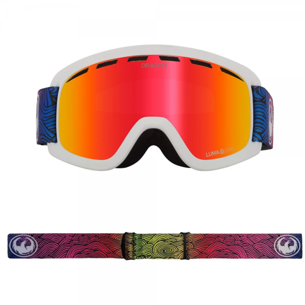 DRAGON LIL D CURLY/LL RED ION MASCHERA SNOWBOARD BAMBINO