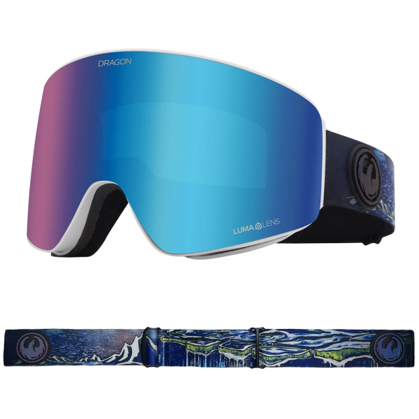 DRAGON PXV IGUCHI BLUE ION + AMBER MASCHERA SNOWBOARD