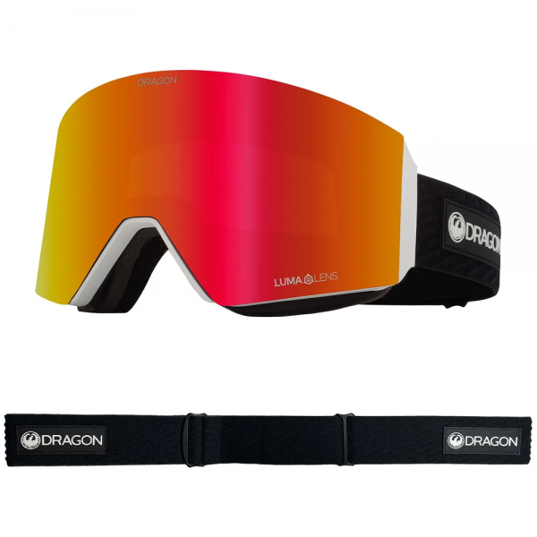 DRAGON RVX MAG OTG ICON/RED ION + LIGHT ROSE MASCHERA SNOWBOARD