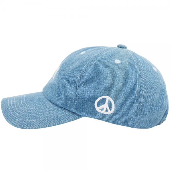 OBEY BOLD PEACE SIGN STRAPBACK LIGHT INDIGO CAPPELLO