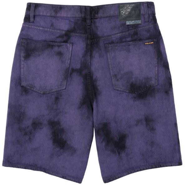 VOLCOM BILLOW DENIM DEEP PURPLE SHORTS