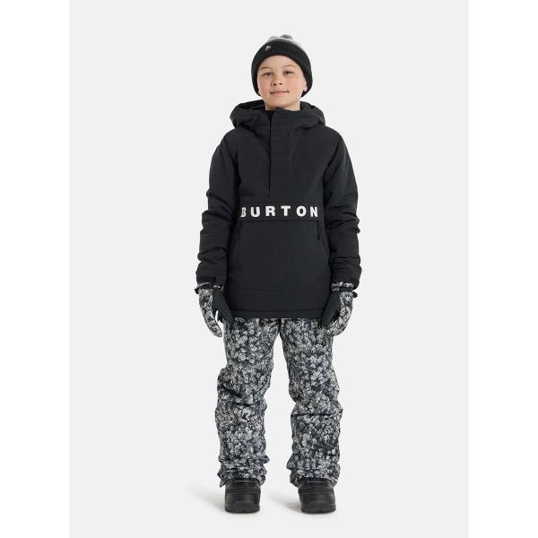 BURTON FROSTNER ANORAK JACKET TRUE BLACK BAMBINO