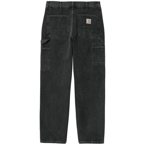 CARHARTT WIP SINGLE KNEE PANT BLACK (STONE WASHED) 