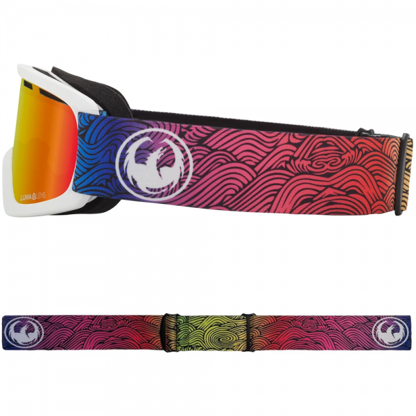 DRAGON LIL D CURLY/LL RED ION MASCHERA SNOWBOARD BAMBINO