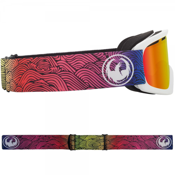 DRAGON LIL D CURLY/LL RED ION MASCHERA SNOWBOARD BAMBINO