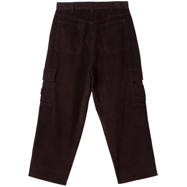 OBEY BIG WIG CORDUROY CARGO PANT JAVA BROWN