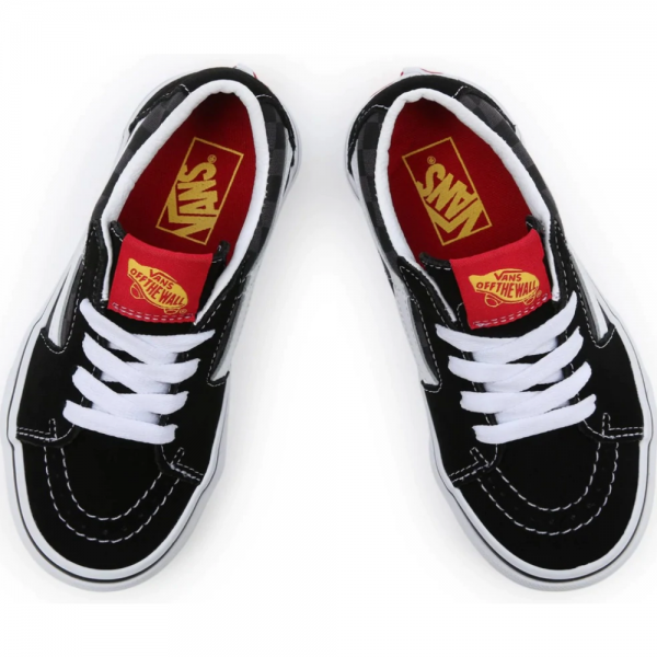 VANS Sk8-LOW CHECKERBOARD BLACK/TONAL SCARPE BAMBINO