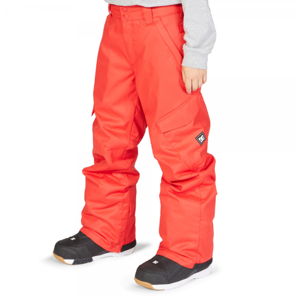 DC BOY'S BANSHEE RACING RED PANTALONI SNOWBOARD BAMBINO