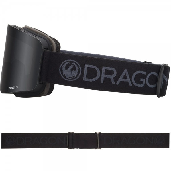 DRAGON R1 OTG BLACK OUT/DARK SMOKE + AMBER MASCHERA SNOWBOARD